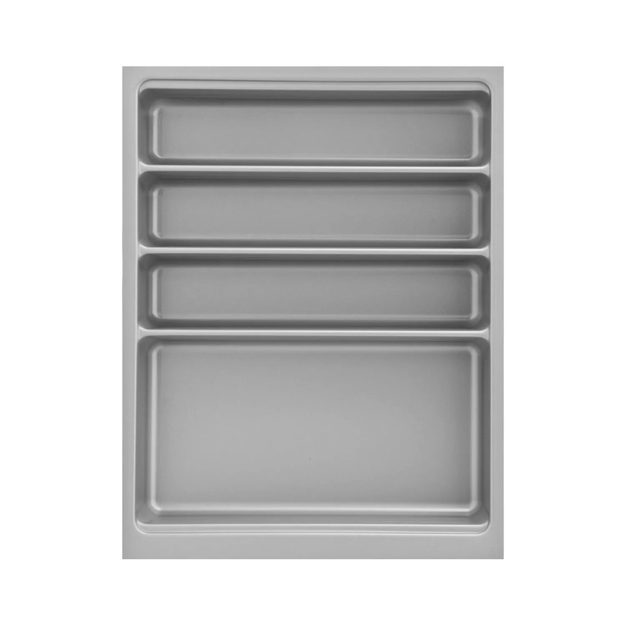 Agoform Besteckeinsatz-Set Scoop-2 mit Trenner aus Kunststoff in Silber, B/T/H: 47,4 x 36,6 x 5,9 cm - Bild 2