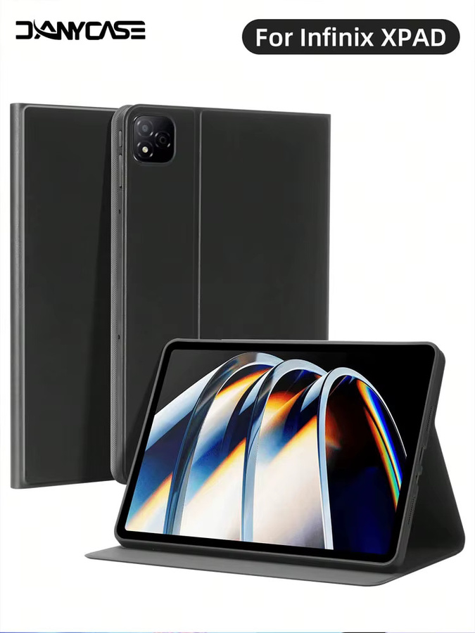 Infinix Xpad 11 Zoll 2024 Schutzhülle aus Leder mit Magnetständer und Flip-Cover in Schwarz - Bild 6