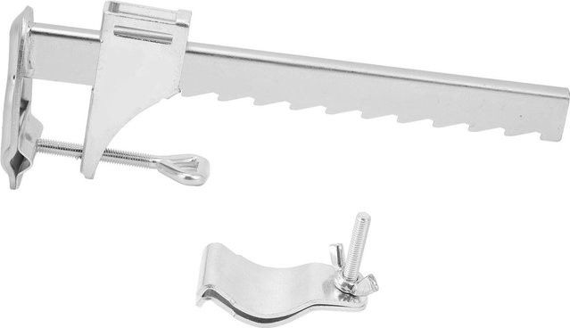Fishine Sonnenschirmhalter für quadratische Balkongeländer aus Stahl in Weiß - Bild 1