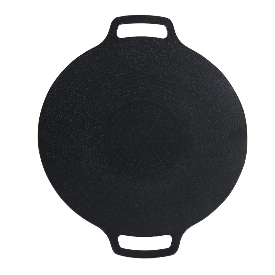 CosyHome Koreanische Grillpfanne aus medizinischem Stein, rund, antihaftbeschichtet, Schwarz, Durchmesser: 30 cm - Bild 2