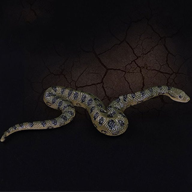 Gummispielzeug Schlange North Us Green Anaconda, Gruselige Halloween-Requisiten - Bild 1