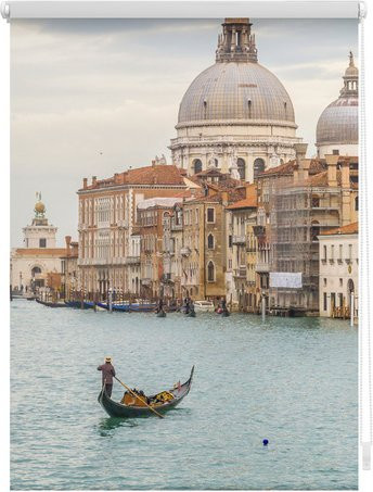 Lichtblick Rollo Klemmfix Venedig Canal Grande in Blau, B: 120 cm, H: 150 cm - Bild 1