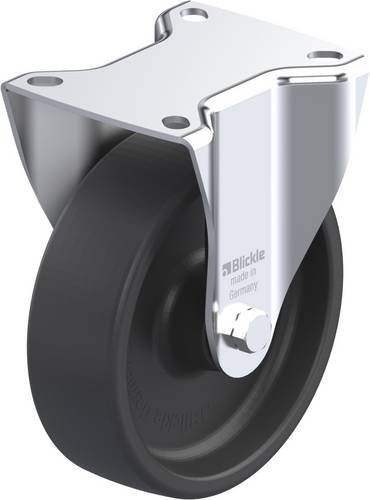 Blickle B-POHI 125G Bockrolle in Grau aus Stahl mit einem Rad-Durchmesser von 125 mm und einer Tragfähigkeit von max. 250 kg - Bild 1
