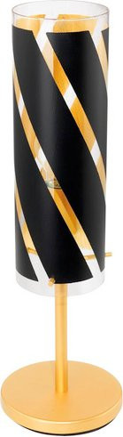 Eglo Tischleuchte PINTO NERO 1 in Schwarz und Goldfarben mit E27 Fassung, Höhe: 50,5 cm - Bild 1