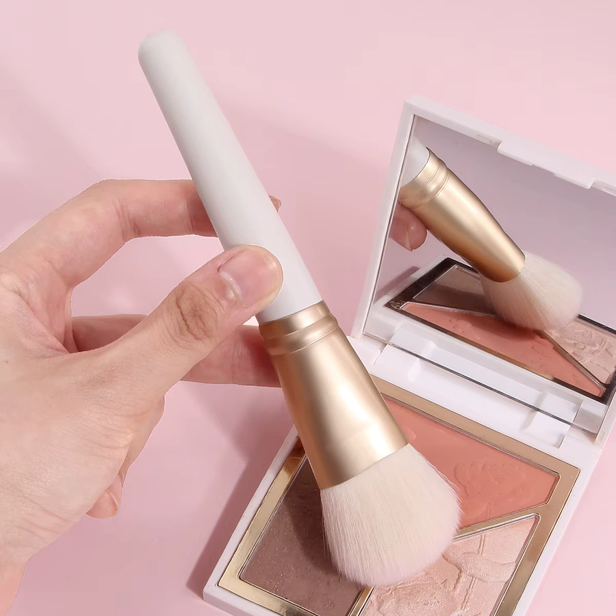 KOSSHOW Make-up-Pinsel, Schrägspitze, Weiß-Gold, Unisex - Bild 2