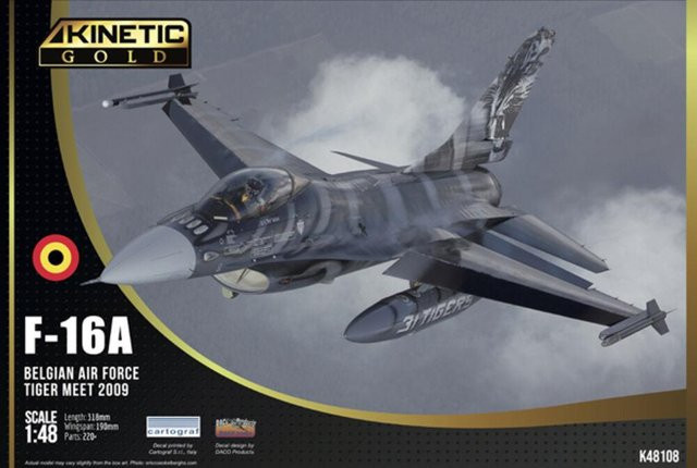 Kinetic Model Kits F-16A MLU Tiger Meet 2009, Modellflugzeug, 1:48 - Bild 1