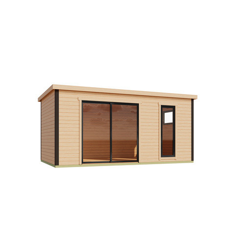 Lasita Maja Gartenhaus Austin in braun mit Flachdach, B/H/T: 525,2 x 239,4 x 315,2 cm - Bild 2