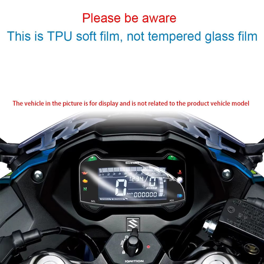 Kratzschutz Film für BMW G310R und G310GS (2017 - 2021) Dashboard Instrument Cluster Schutzfolie transparent - Bild 2