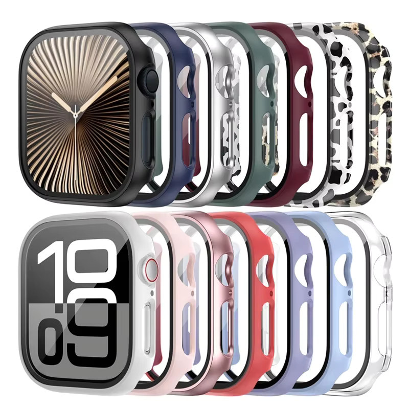 Apple Watch Zubehör, Displayschutzfolie mit gehärtetem Glas, Schwarz - Bild 3