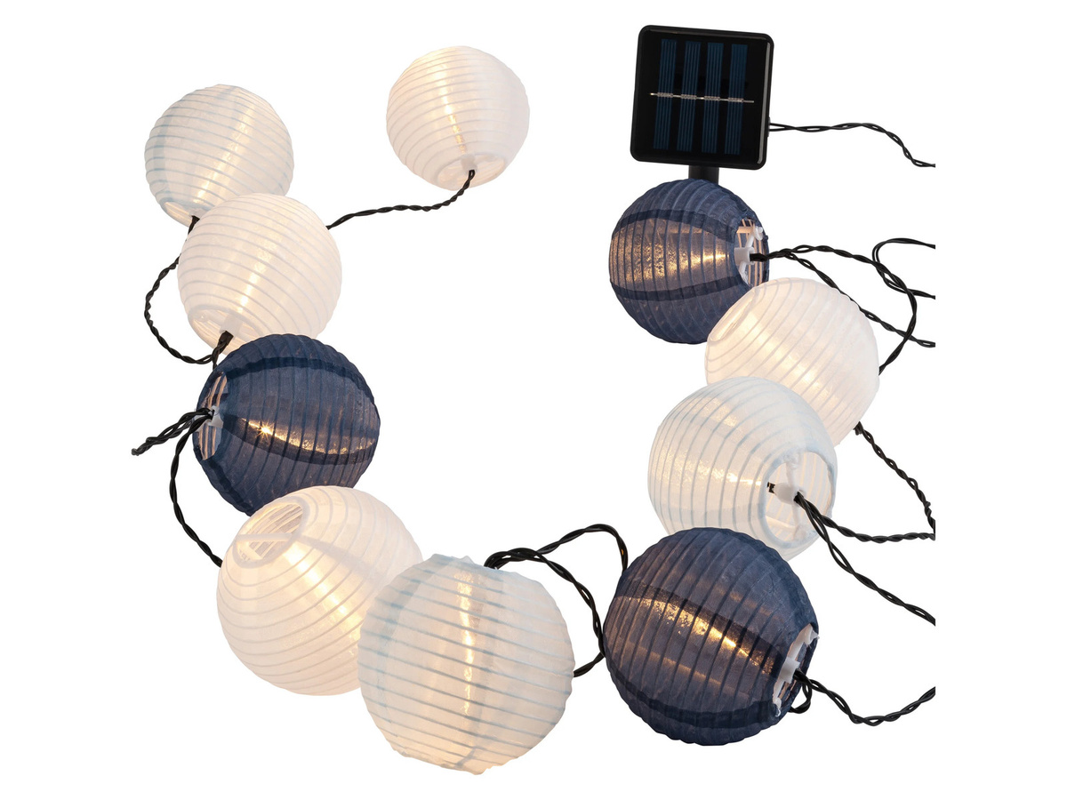 LIVARNO LED-Solar-Lichterkette mit Lampions in Mehrfarbig für die Weihnachtsdeko (IP44) - Bild 2