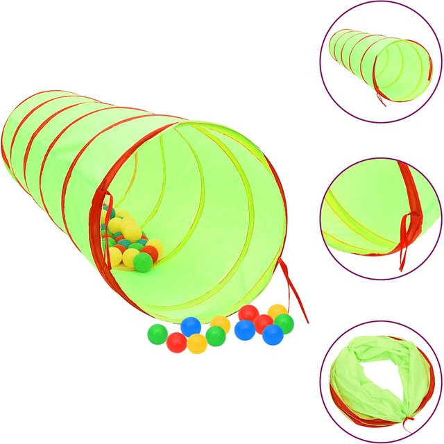 Vidaxl Spieltunnel für Kinder, Grün, 175 cm, Polyester - Bild 1