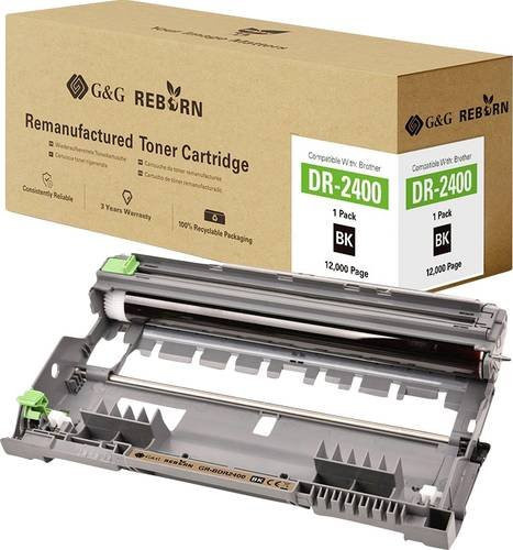 G&G Trommel kompatibel mit Brother DR-2400, Schwarz, remanufactured, Kapazität 12000 Seiten - Bild 1
