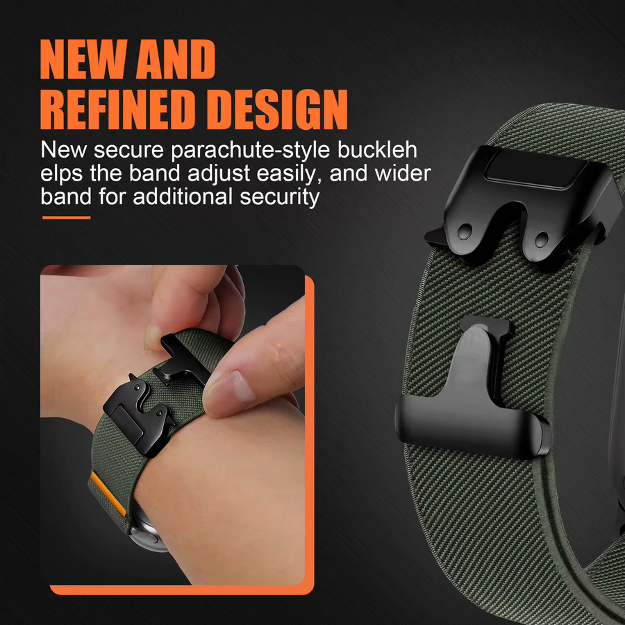 NEY Uhrenarmband Textil/NATO, Schwarz, Unisex - Bild 3