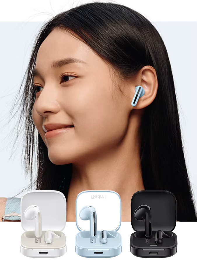 Xiaomi MIJIA Redmi Buds 6 Vitality Edition Bluetooth 5.4 In-Ear Kopfhörer mit Geräuschunterdrückung und 30 Stunden Akkulaufzeit in Schwarz oder Weiß - Bild 2