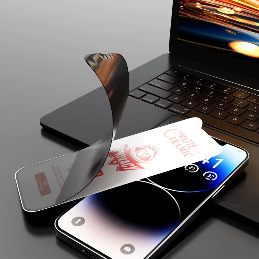 Matte Keramik-Sichtschutzfolie für Xiaomi Redmi Note 14 13 12 11 10 9 8 Pro 12S 15c 14c 10c 13c Anti-Spy-Film in Transparent - Bild 4