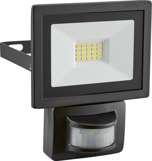 Außenstrahler FLS mit Bewegungssensor und LED aus Aluminium in Schwarz - Bild 1