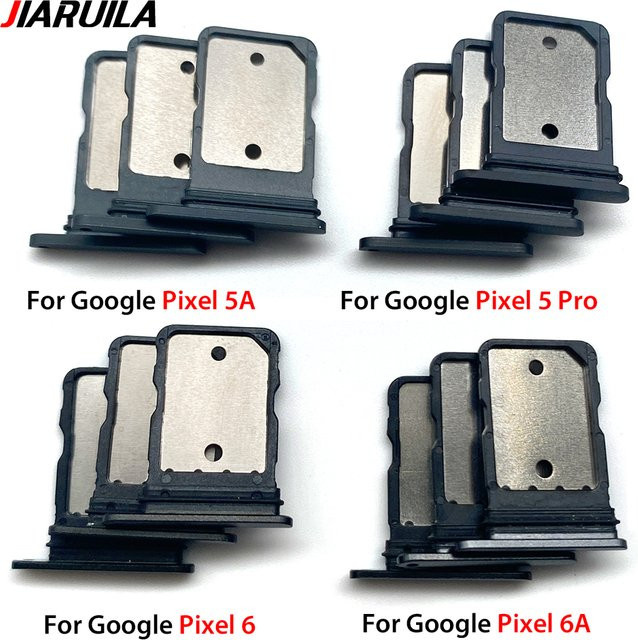 SUIYU Sim-Kartenhalter für Google Pixel 5, 5 Pro, 5A, 6 Pro und 6A in Schwarz - Bild 1
