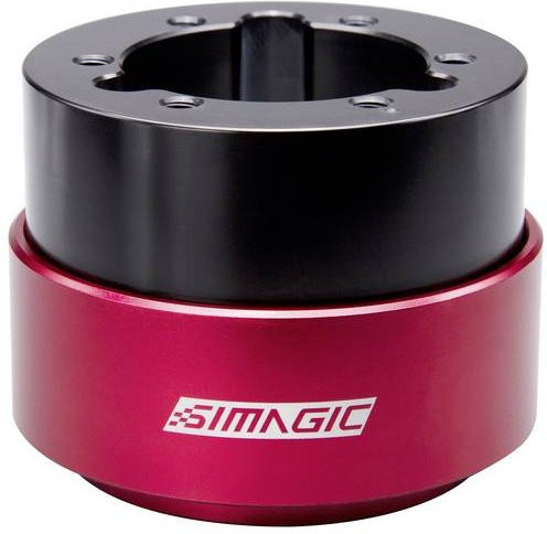 Simagic Quick Release Schnellverschluss 50mm Schwarz Rot - Bild 1