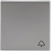 Busch-Jaeger Wippe mit Aufdruck 2520 Klingel aus Edelstahl in Silber - Bild 1
