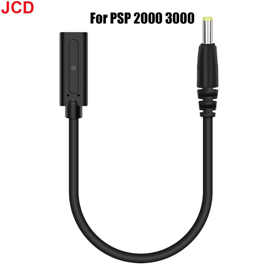 JCD USB-C Ladekabel und Datenleitung für PSP 2000, 3000 und PS3 in Schwarz - Bild 2