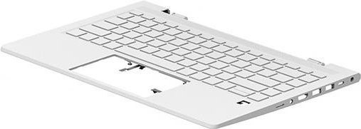 HP M23770-B31 Notebook-Ersatzteil Tastatur in Weiß mit Nordic-Layout - Bild 1