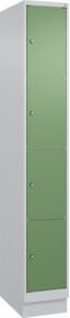 C+P Schließfachschrank Classic PLUS mit Sockel, 1 Abteil, Farbe Grau und Resedagrün, B/T/H: 30 x 50 x 195 cm - Bild 1
