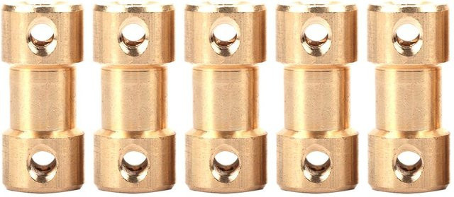 5er Set Fishine Motor Kupfer Welle Kupplung Koppler Adapter in Beige und Gold - Bild 1