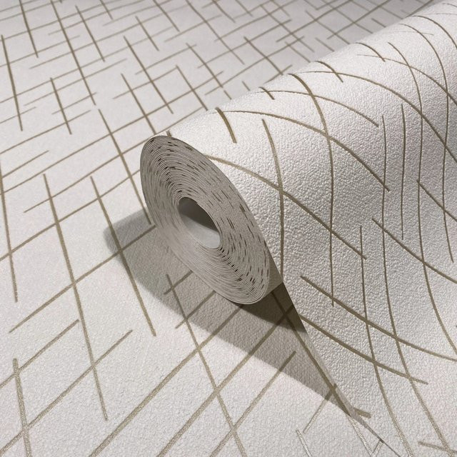 Marburg Vliestapete Kylie in Beige mit modernem geometrischem Design - Bild 1