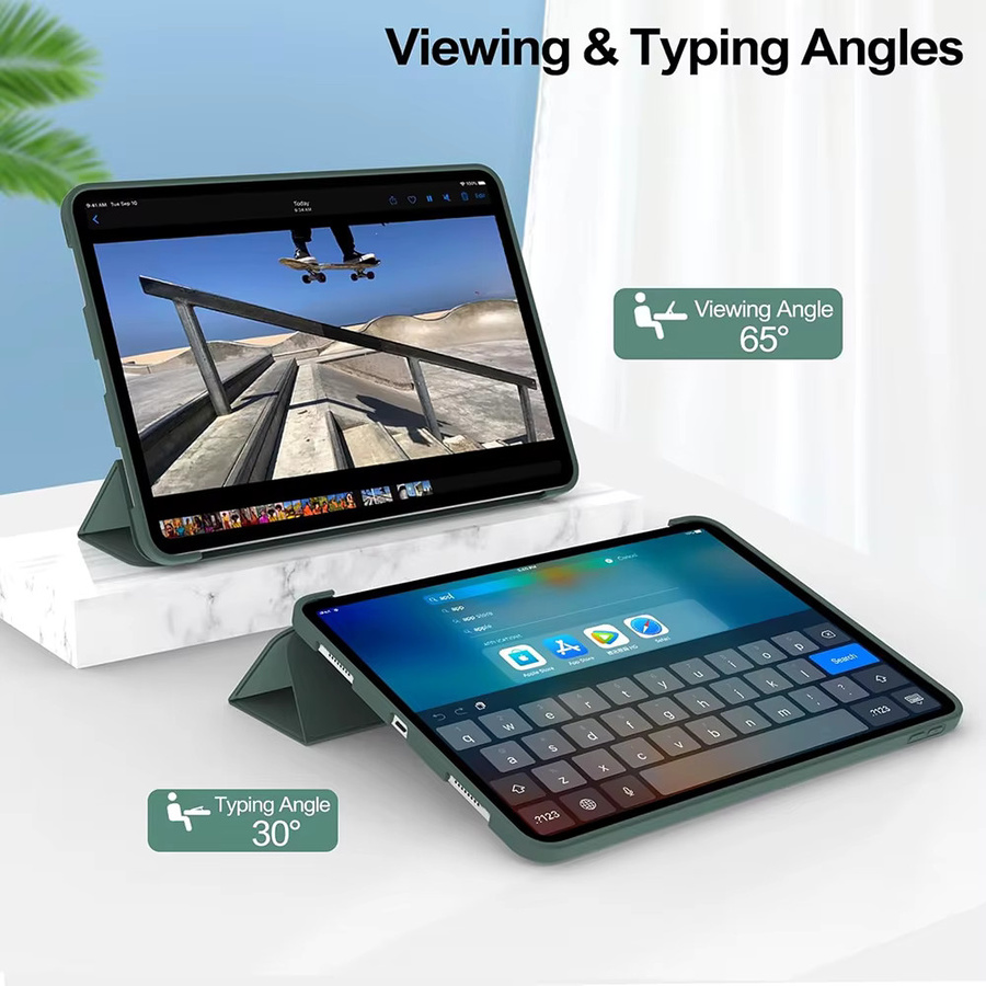 Slim Stand Smart Cover Hülle für iPad Pro 11 Zoll (2018-2022) in Blau von tzion - Bild 4