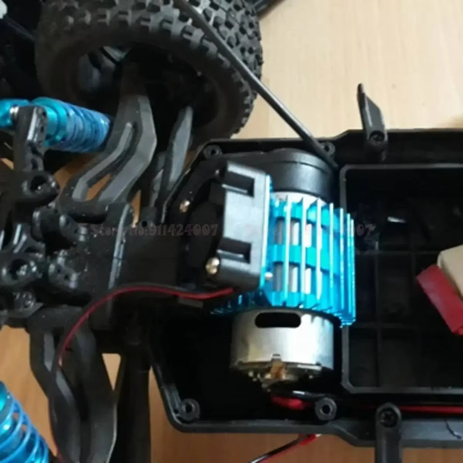 SCLMRC Aluminium 3650 380/540 550 Elektromotor Abdeckung Kühlkörper Lüfter Anzug, Blau, Metall - Bild 3