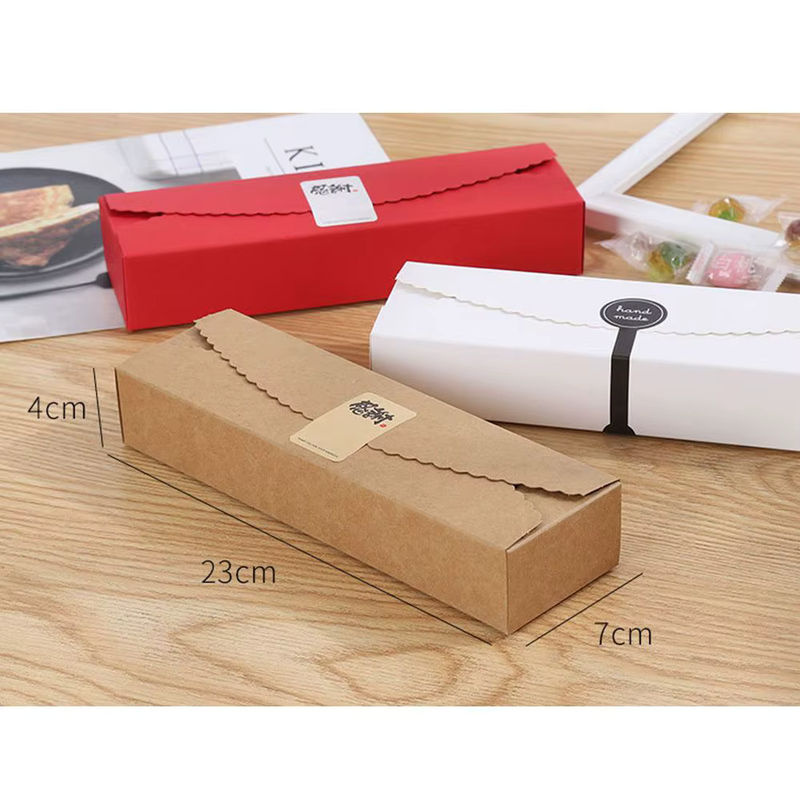 10er Set Geschenkboxen aus Kraftpapier in Braun und Schwarz für Handtuchrollen oder Sandwiches - Bild 5