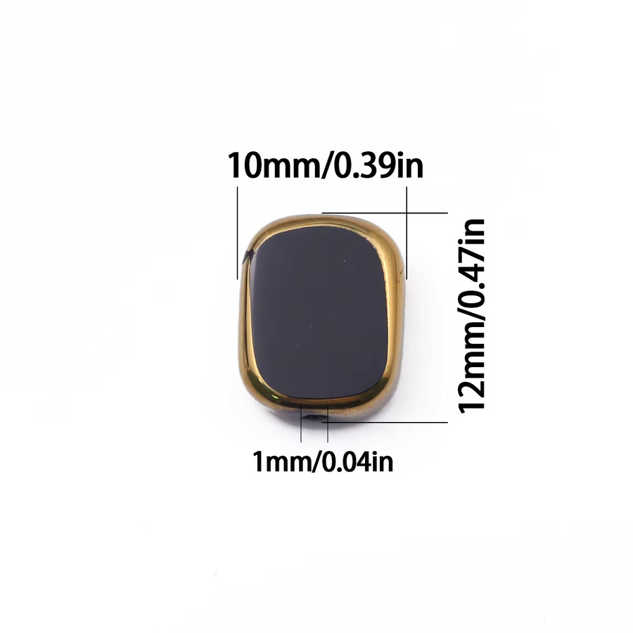 Halskette JHNBY, Kristall, schwarz, 10x12mm - Bild 2