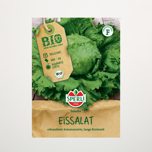 Sperli Eissalat Samen BIO Gemüsesaat für den Garten - Bild 1