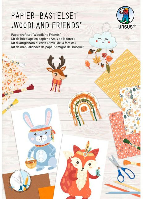 URSUS Woodland Friends Papier-Bastelset - Bild 1
