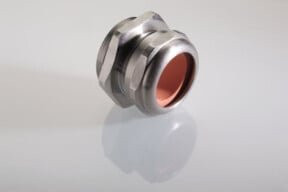 Pflitsch Verschraubung IP68 M16x1,5 aus Messing in Schwarz mit Dichtbereich 6,5-9,5mm - Bild 1