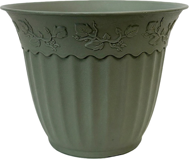 LEENKEA Pflanzentopf aus Kunststoff mit Drainagelöchern für Zimmerpflanzen und Garten, Durchmesser: 20,32 cm - Bild 1
