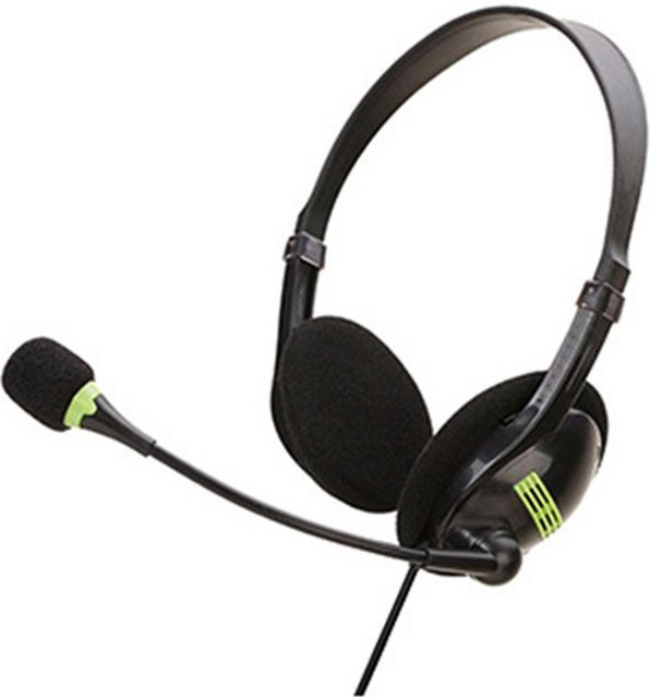 Honor Electronics SY440MV USB-Gaming-Headset On-Ear mit Mikrofon in Schwarz für PC und Laptop - Bild 1