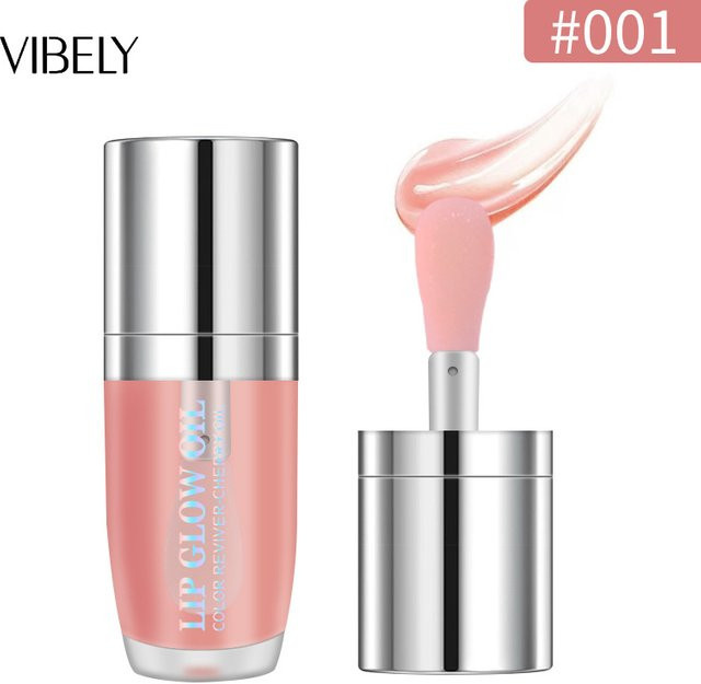 Crystal Jelly Moisturizing Lip Oil Plumping Gloss, Getönter Lippenfüller, Glänzend - Bild 1
