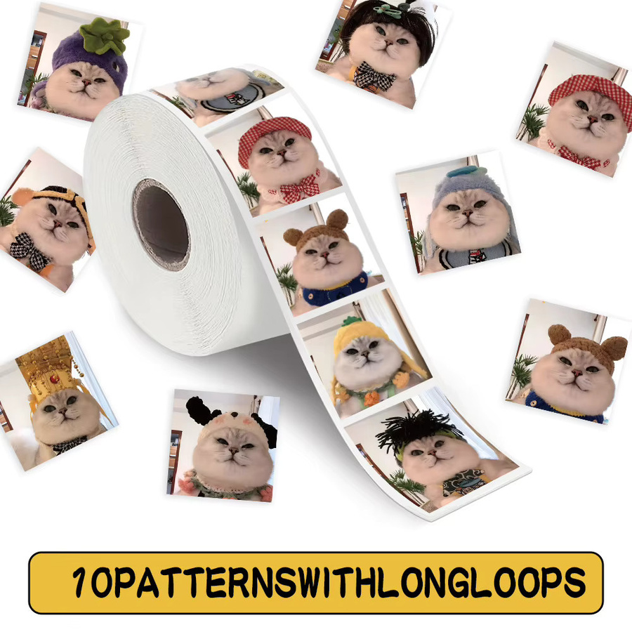 500 Stück Cartoon Kätzchen Siegelaufkleber in Mehrfarbig von BulingBulingStickers Store - Bild 2