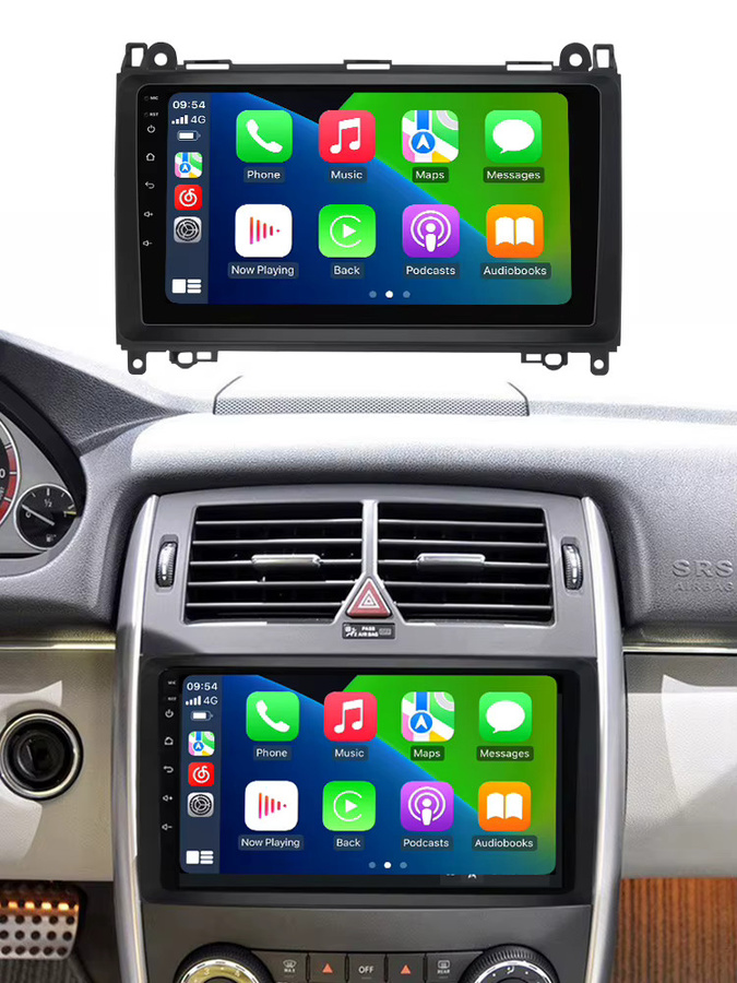 MEKEDE Android 15 Autoradio mit GPS für Mercedes Sprinter Benz B200 Vito W639 Viano B-Klasse W169 W245 W209 in Schwarz - Bild 6