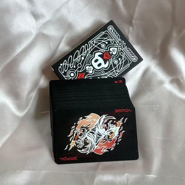 Wucifang Bags Hollow Knight Pokerkarten, Partyspiel, Schwarz Weiß, ab 14 Jahren - Bild 1