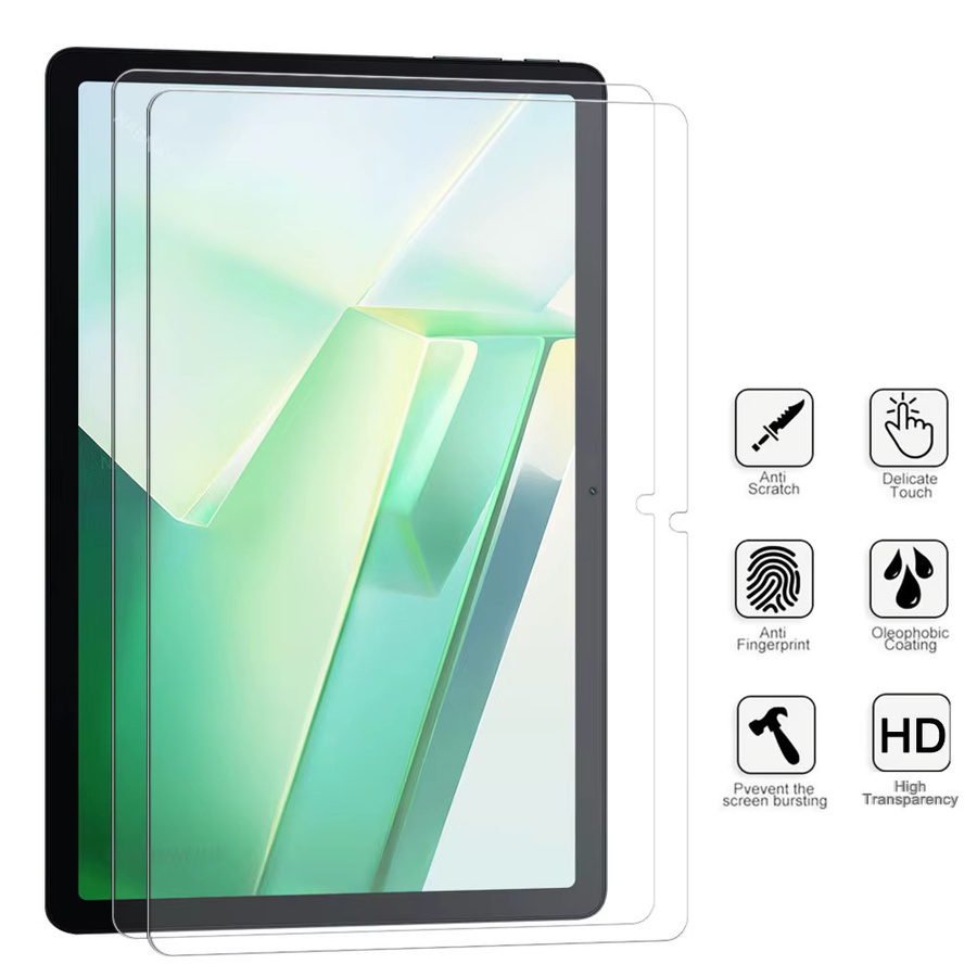 2 Stück Blackview Tab 9 WiFi 11 Zoll Displayschutzfolie aus gehärtetem Glas, ultraklar und kratzfest, transparent - Bild 2