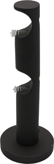 Mydeco Gardinenstangen-Halterung Function 2-läufig aus Metall Ø 2 cm in Eisen-Brush-Optik - Bild 1