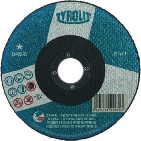 TYROLIT 2in1 BASIC Trennscheibe für Stahl und Edelstahl, Durchmesser: 230 mm, Dicke: 1,9 mm - Bild 1