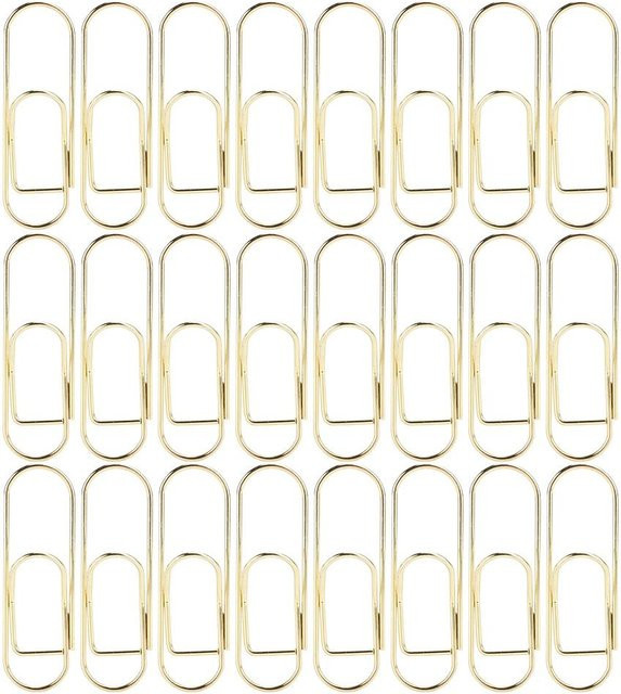 GoolRC Metall Büroklammern und Stift Clips in Gold und Beige, 2er Set - Bild 1