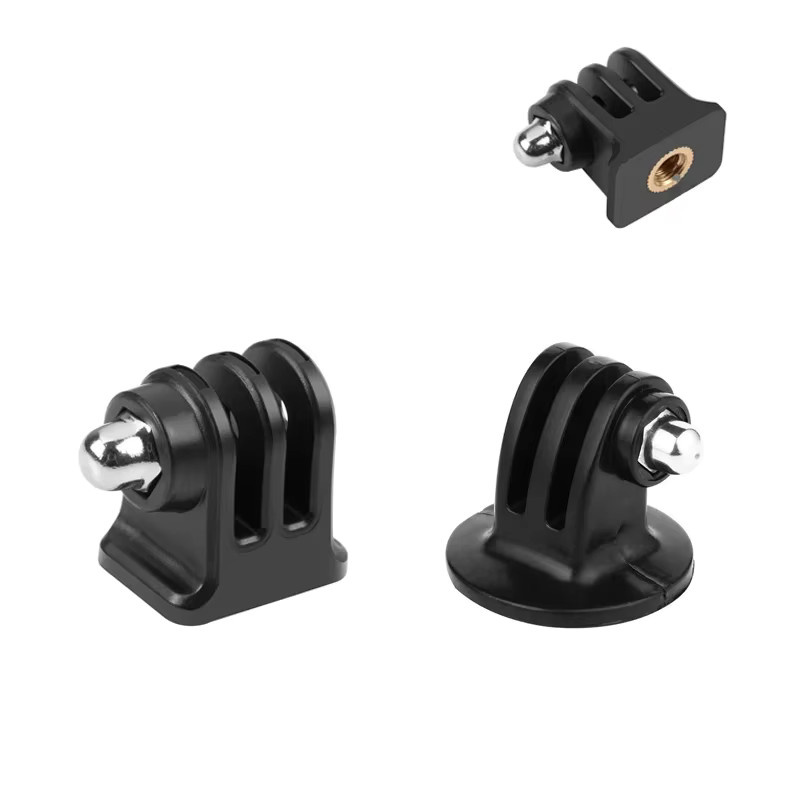 CHOHO Mini Stativ Adapter mit 1/4 Zoll Schraube für GoPro Hero, DJI OSMO Action und Insta360 X4, Schwarz - Bild 2