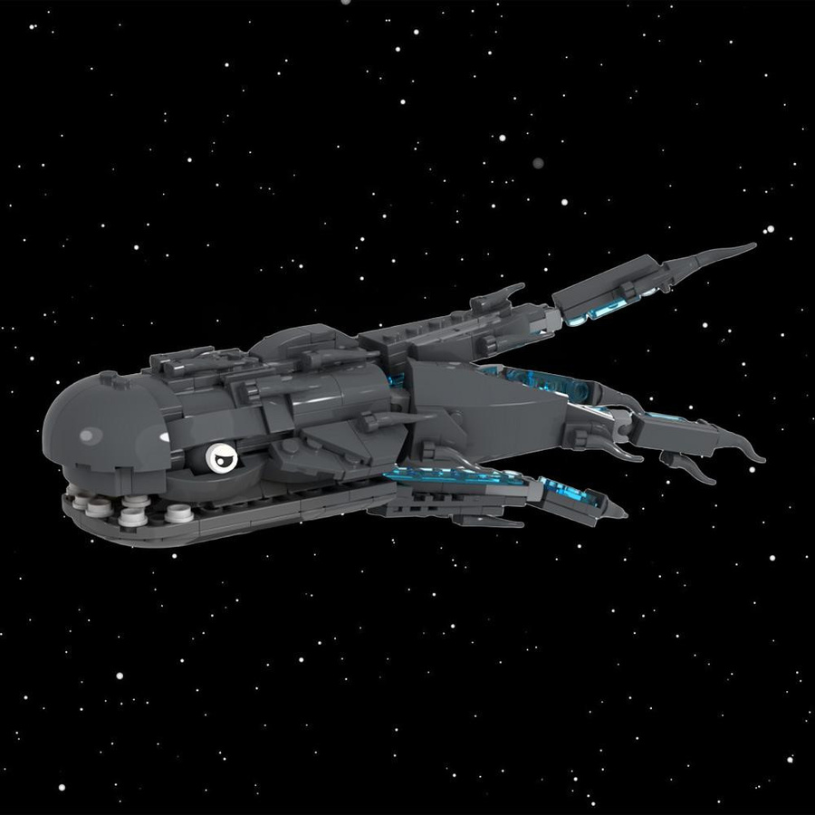 Gobricks MOC Purrgil Weltraumwal Bausteine Spielzeug ab 14 Jahren - Bild 3