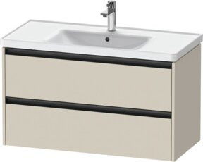 Duravit Waschtischunterschrank Ketho.2 in Tau matt mit 2 Schubladen, wandhängend, B/T: 98,4 x 45,5 cm - Bild 1