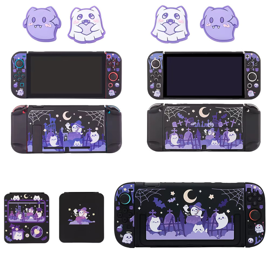 LISM Ghost Schutzhülle für Nintendo Switch, OLED und Switch 2 mit abnehmbarer Hartschale und Joy-Con-Abdeckungen - Bild 5
