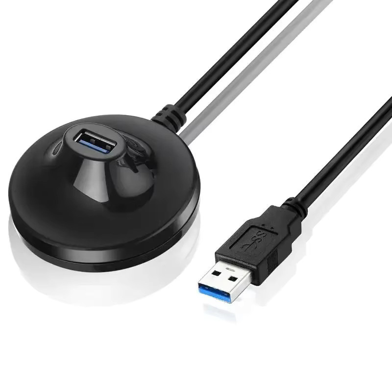 BSN USB 3.0 Verlängerungskabel mit Sockel, männlich zu weiblich, Schwarz, Länge: 1,5 m - Bild 4